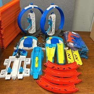 Hot wheels tracks, and accessories.